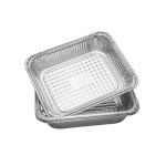 5 Pack 3.5LT Aluminum Foil Food Container Set Silver