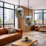 Veruca Glass Pendant Light Smoke