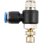 AirCraft Flow Control Swivel Elbow Pu 4MM X 1 8" M