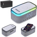 Serendipio Cumberland 10W Bluetooth Speaker Wireless Charger & Clock