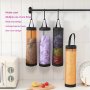 1PC Plastic Bag Holder Mesh Hanging Storage Dispenser Foldable Breathable Washable Hanging Mesh Garbage Bag Organizer For Plastic Bag Storage Kitchen Supplies