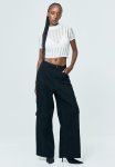 Ladder-stitch-look Knitted Top - White
