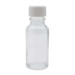20ML Clear Glass Aromatherapy Bottle With Screw Cap - White 18 410