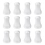 Decor White Plastic Window Blind Pull Cord Knob Replacement 2.5CM 12PC