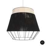 Luanda Rope Pendant Light Black Natural