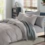 Linen-boutique Washed Cotton Duvet Set 4 Pieces - Stripes Rosybrownthistle