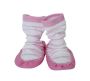 Snug-on Moccasins - Pink Stripe - 12-18 Months