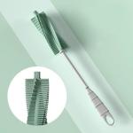 3 Pcs Silicone Baby Bottle Long Handle Cup Cleaning Brush 360 Degree Rotating Bottle Brush Green