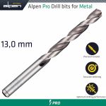 Alpen Pro Hss Drill Din 338 Rn 135 With Split Point 13.0 Mm Bulk ALP954013