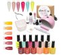 High Quality Uv Glam Gel Starter & Soak-off Bowl 25 PC Kit -pink Lamp Sunset & Spring Summer