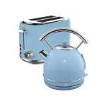 Swan Blue Retro Dome Cordless Kettle & 2 Slice Toaster
