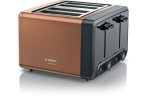 Bosch TAT4P449GB DesignLine 4 Slice Toaster in Copper