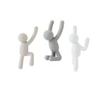 Umbra Buddy Hooks Set Of 3 Grey Wc Only
