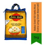 Gold 1121 Sella Rice Extra Long Grain Basmati 5KG - Premium Pure Parboiled Rice For Biryani Pulao & Feast Dishes Delivers