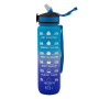 The Original Motivational Time Marker Water Bottle - Blue Ombre
