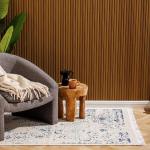 Mykonos Mediterranean Collection Jacquard Polycotton Carpet Blue - 200X300CM