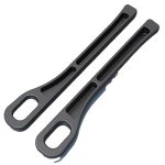 Car Seat Gap Filler Storage Strip Universal Fit 2-PACK Black