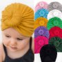 Newborn Infant Knotted Elastics Head Wrap Hat Turban Headwear Cap For Toddler Baby Girls And Boys