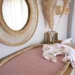 Fitted Sheet For Changing Basket Dusty Pink