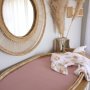 Fitted Sheet For Changing Basket Dusty Pink