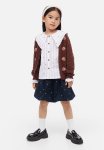 Knitted Cardigan - Brown Multi