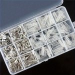 270PCS Spade Connector Kit With Insulating Sleeves - Male & Female Assorted Sizes 2.8MM 4.8MM 6.3MM - Ideal For Electrical Proje