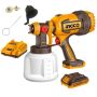 Ingco - Cordless Paint Sprayer Gun With 2.0AH Battery And Charger