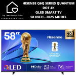 Hisense Q6Q Series Quantum Dot 4K Qled Smart Tv - 58 Inch 2025 Model