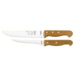 2-PIECE Knife Set With Stainless Steel Blades And Wood Handle