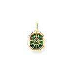 Pendant Compass Star Green