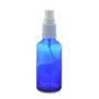 30ML Blue Glass Aromatherapy Bottle With Spritzer - White 18/410