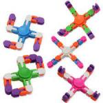 Wacky Track Spinner MINI Brain Teaser Spinner Toy Snake Puzzle Snap Click Finger Fidget Toy