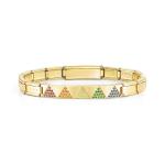 Trendsetter Bracelet Yellow Coloured Pyramids