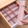 4 Pcs Plastic Drawer Storage Dividers: Organize Socks Cosmetics Office Supplies & More - Freely Combination