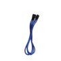 BitFenix.com Bitfenix Alchemy Multisleeved 3 Pin Fan Extension Cable 30CM Blue