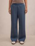 Hunter Wide Leg Lounge Pants - L Blue Slate