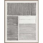 Minimalist Line Wall Oil On Canvas Painting Framed 800MM X 1000MM