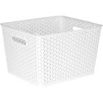 Woven Basket 25L White 1 Ea