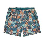 Womens Baggies Shorts - - Wild Botanist: Tidal Teal L
