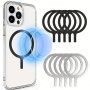 5-PACK Magnetic Ring Stickers For Phone Mounts And Wireless Chargers Iron Metal Plate For Magnetic Car Holder And Charging Dock Compatibility