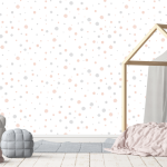 Watercolour Dots Wallpaper - 1.2M Wide X 3M High Non-adhesive Requires Wallpaper Glue