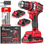 21V 40NM Cordless Drill Brushless Impact Drill Set