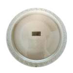 28CM Round Smoked Plate Gold