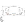 Stone Brake Pad Set Rear SP21861