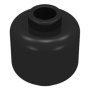 Parts Plain Minifigure Head Block Open Stud 3626B - Black