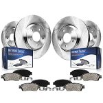 Detroit Axle - 8PC Brake Kit For 05-23 Chrysler 300 Dodge 06-23 Charger 09-23 Challenger 05-08 Magnum 13.58" Inch Front 12.60" I