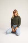 Milan Roller Neck Jumper - Sage