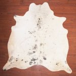 Aa Grade Cow Hide 089 Black white XL - Extra Large Black white Speckled