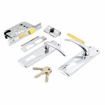 Jaguar Sanlic Cylinder Lockset - Chrome Plated