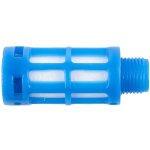 AirCraft Plastic Breather Silencer 1 8" M Blue
